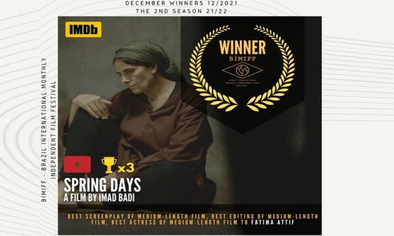 Cinéma : Le film «Jours de printemps» de Imad Badi primé au Brésil