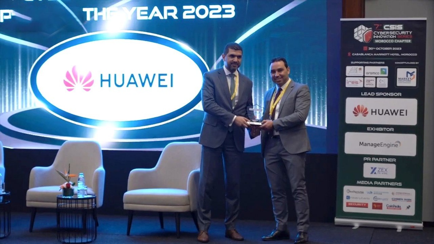 Huawei Maroc participe à la 7ème édition des "Cybersecurity Innovation Series 2023 Morocco Chapter" et reçoit le prestigieux prix de la cybersécurité